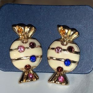 Candy Bling Earrings w Backs